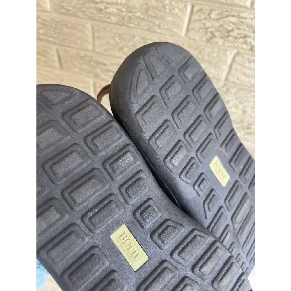 Born Men's Brown Leather Fisherman Sandals - Casual Comfort size11